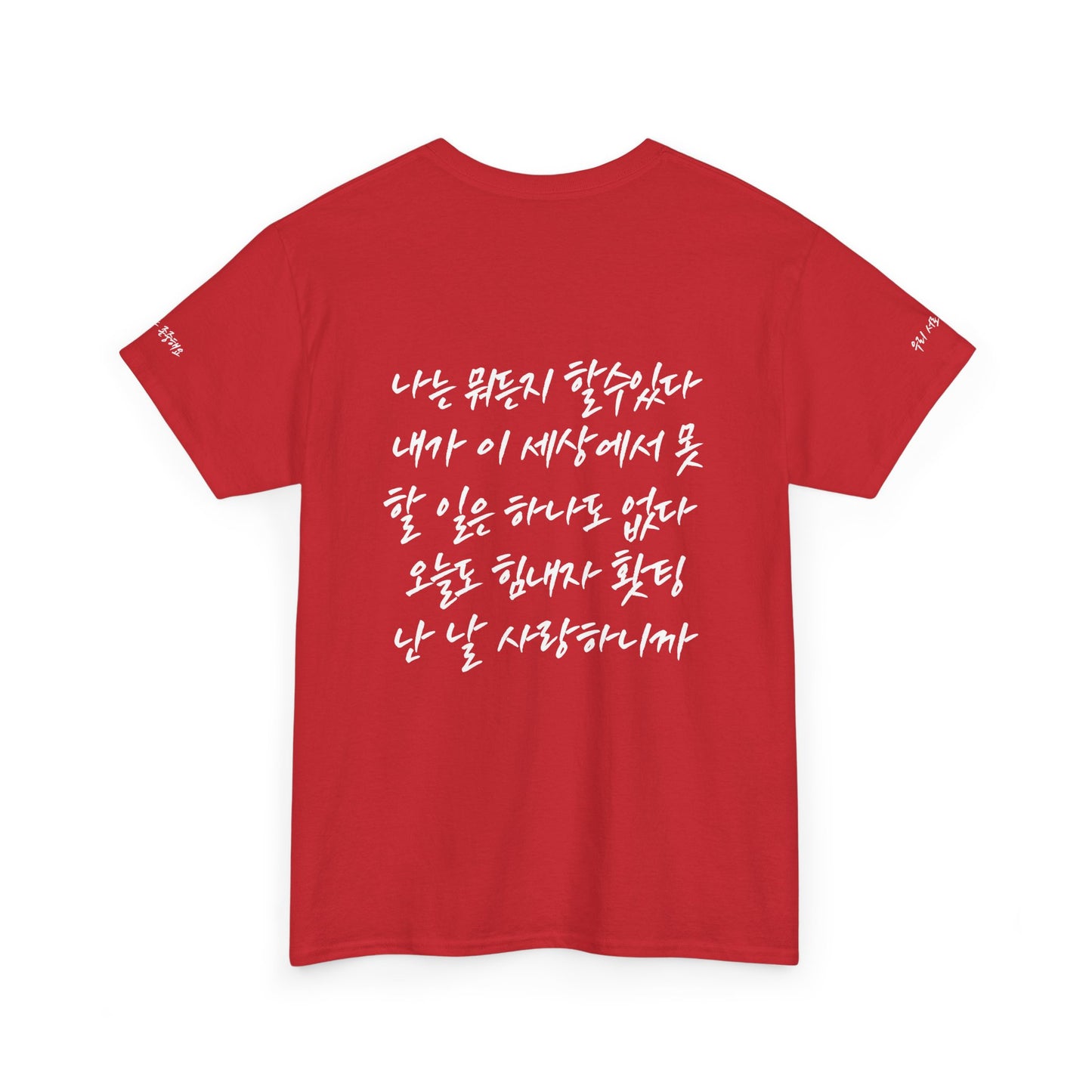 Custom Print T-Shirt Premium Series – Unisex, text, Logo, Image print, Motivational Gift, Emotional Gift, Korean Calligraphy possible