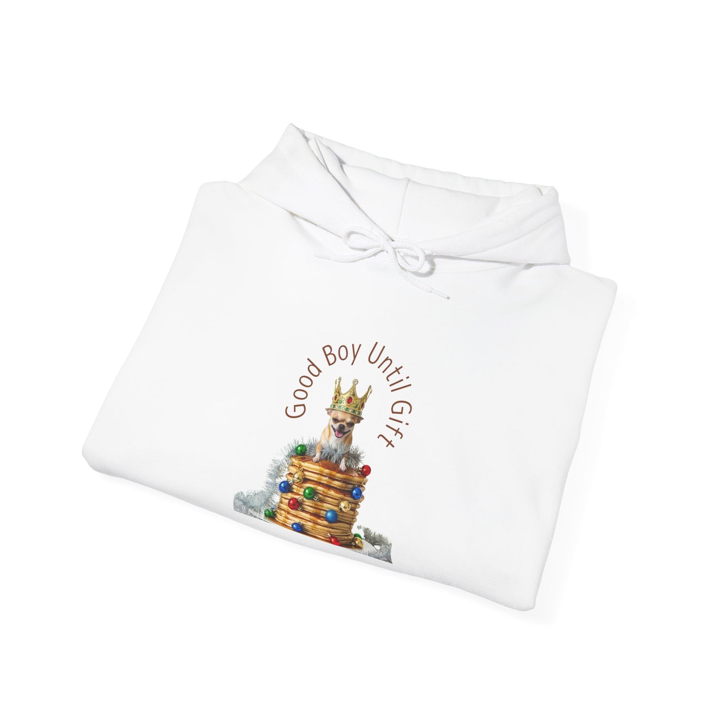 Christmas "Good Boy " Hoddie - Cute Dog & Cake Graphic Sweatshirt, Holiday Gift