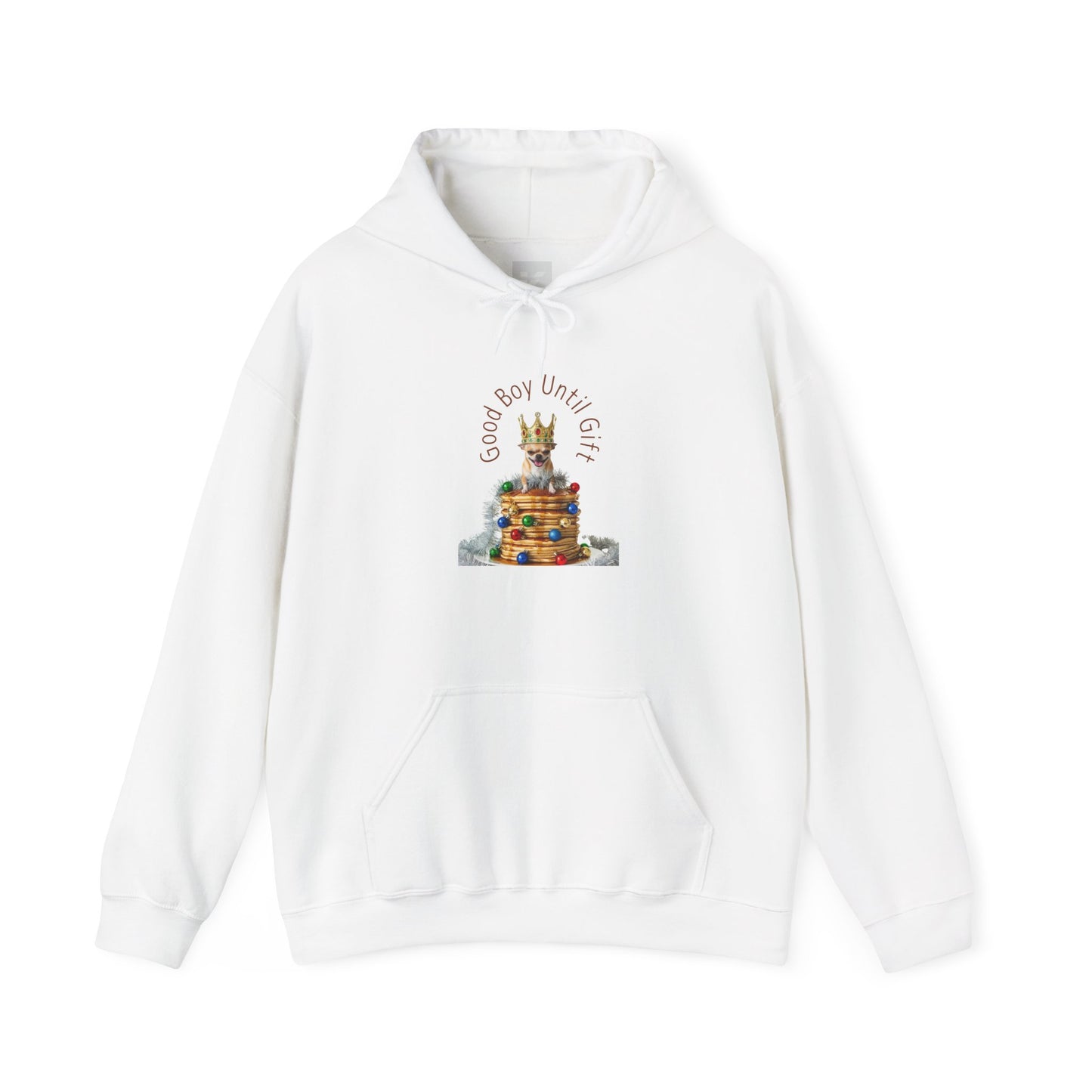 Christmas "Good Boy " Hoddie - Cute Dog & Cake Graphic Sweatshirt, Holiday Gift