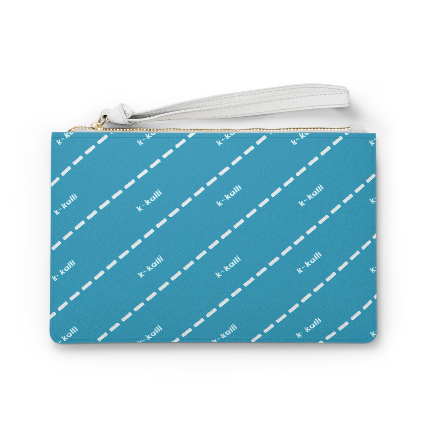 Chic Turquois k-kalli Stripe Clutch Bag - Stylish & Functional Accessory for Every Occasion, Cosmetic Pouch
