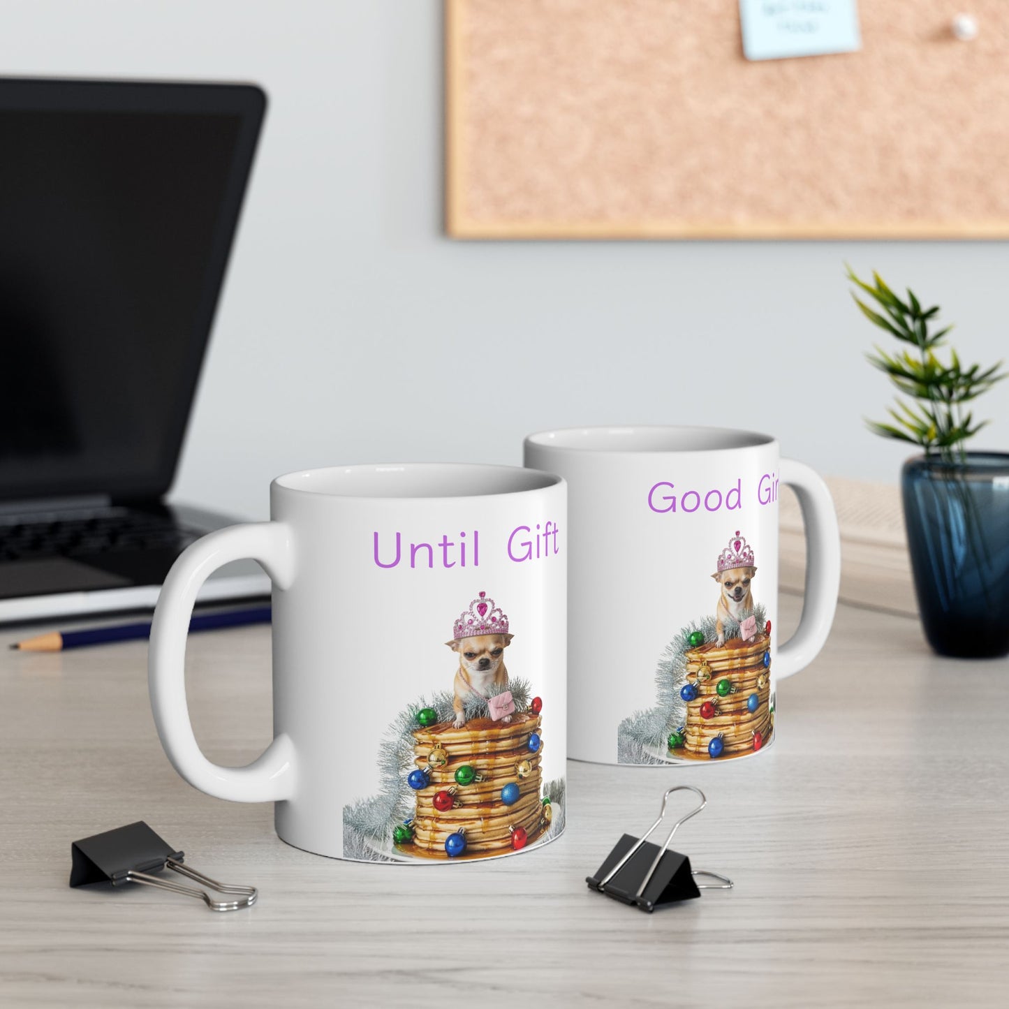 Christmas Good Girl Mug —  Ceramic Coffee Mug, Holiday Gift, Theme Mug, Hot Cocoa Cup, 11oz, 15oz