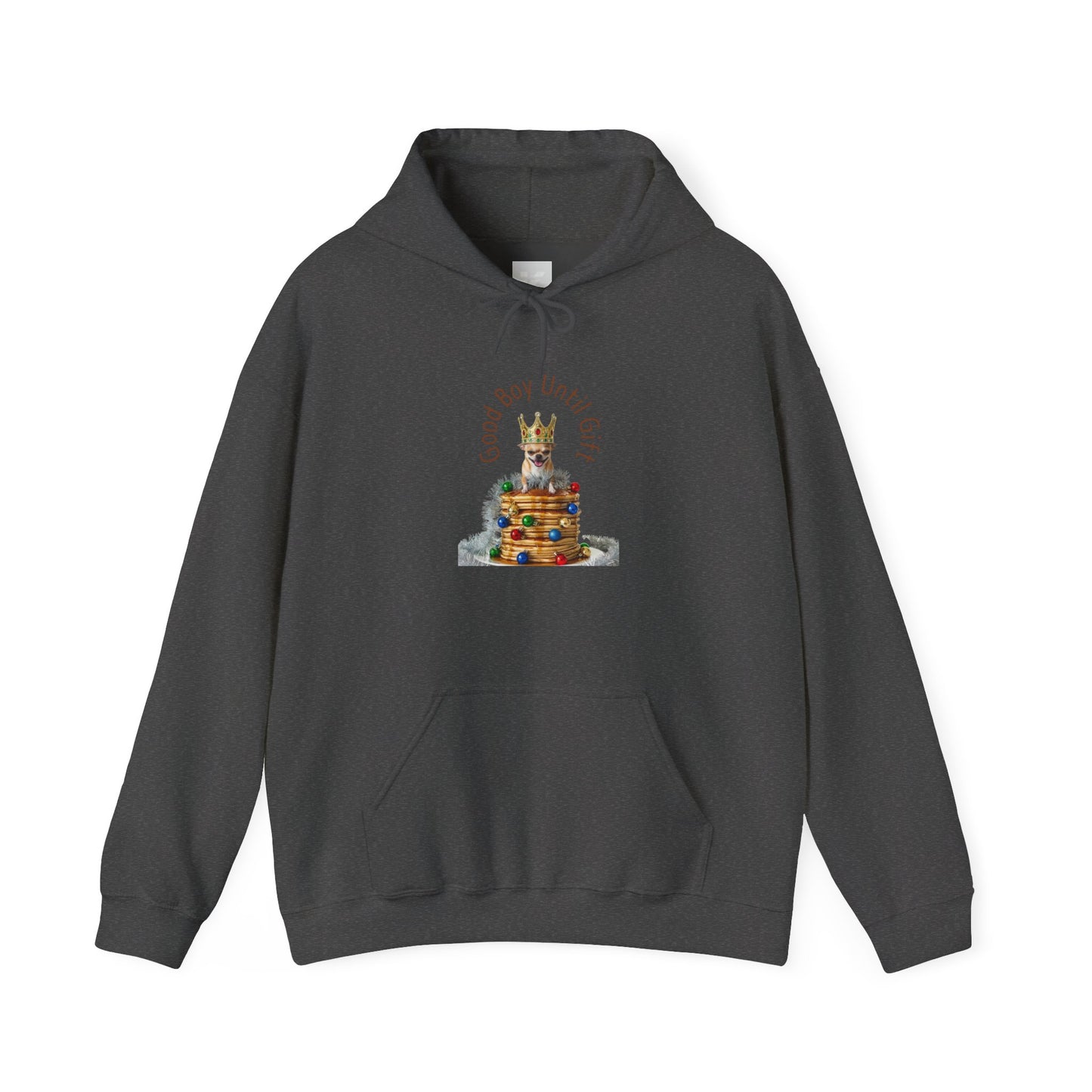 Christmas "Good Boy " Hoddie - Cute Dog & Cake Graphic Sweatshirt, Holiday Gift