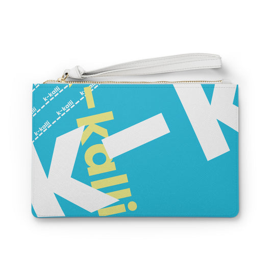 k-kalli Sky Blue Clutch Bag