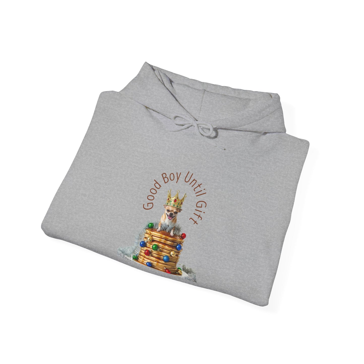 Christmas "Good Boy " Hoddie - Cute Dog & Cake Graphic Sweatshirt, Holiday Gift
