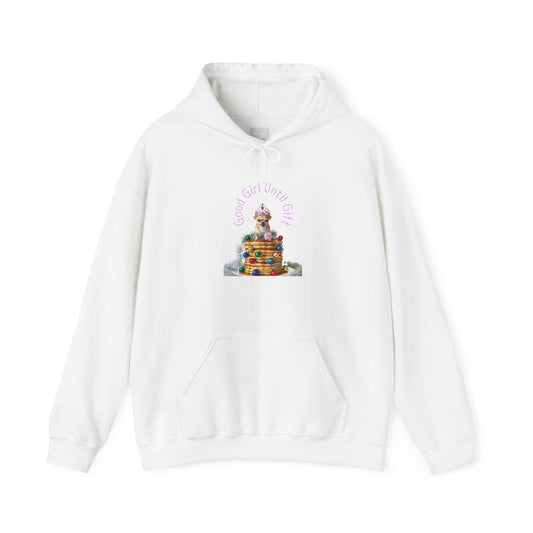 Christmas 'Good Girl' Hoodie - Cute Stack of Pancakes, Graphic Tee, Holiday Gift