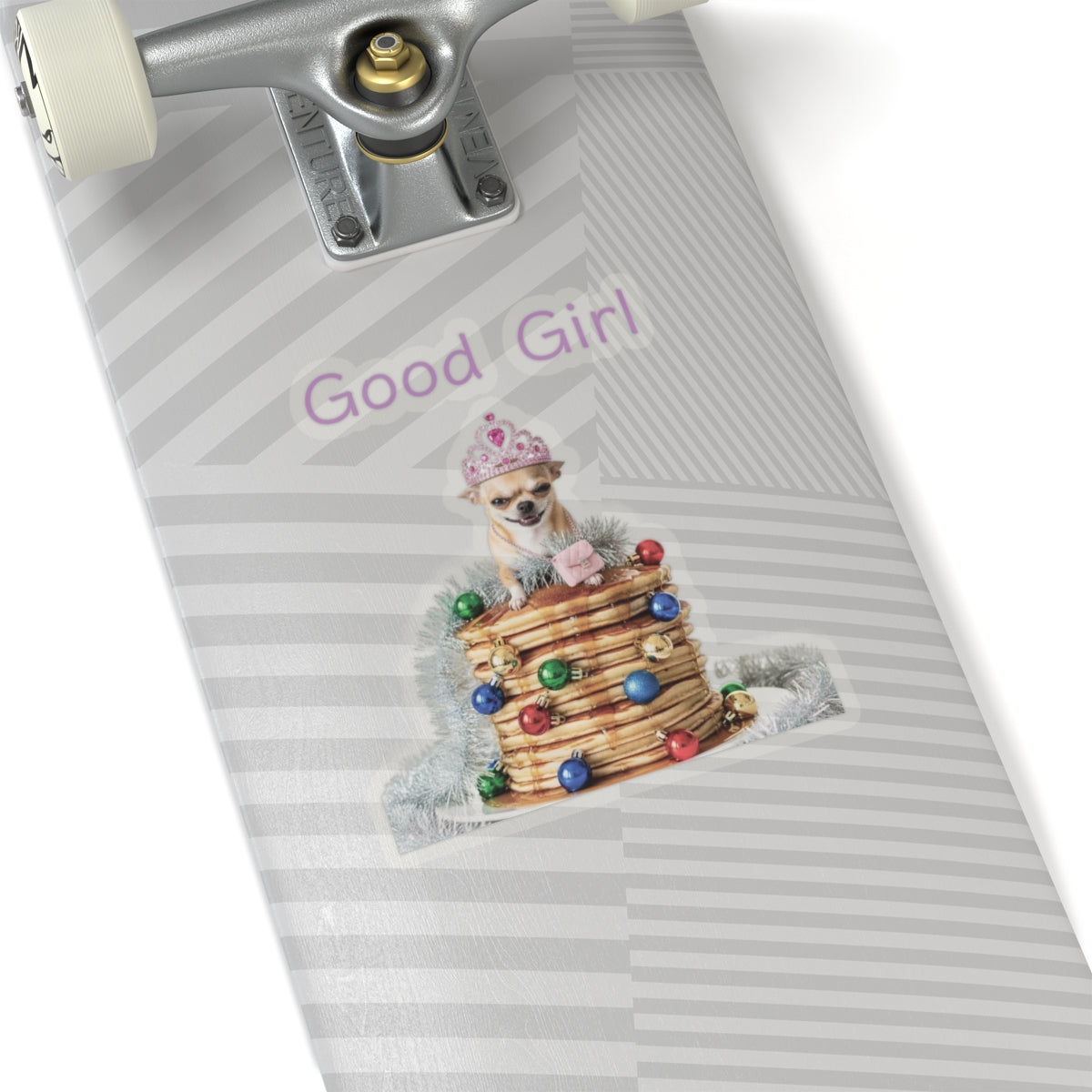 Good Girl Chihuahua Sticker | Pancake Stack Holiday Kiss-Cut Sticker